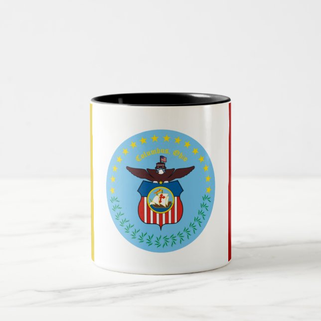 Taza Bicolor Bandera de la ciudad de Colón (Centro)