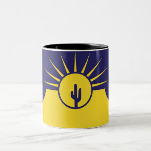 Taza Bicolor Bandera de la ciudad de Mesa