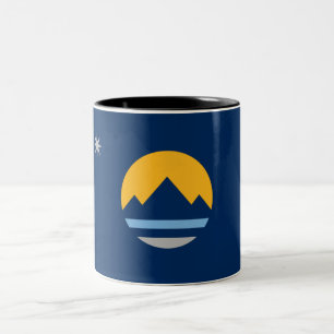 Taza Bicolor Bandera de la ciudad de Reno
