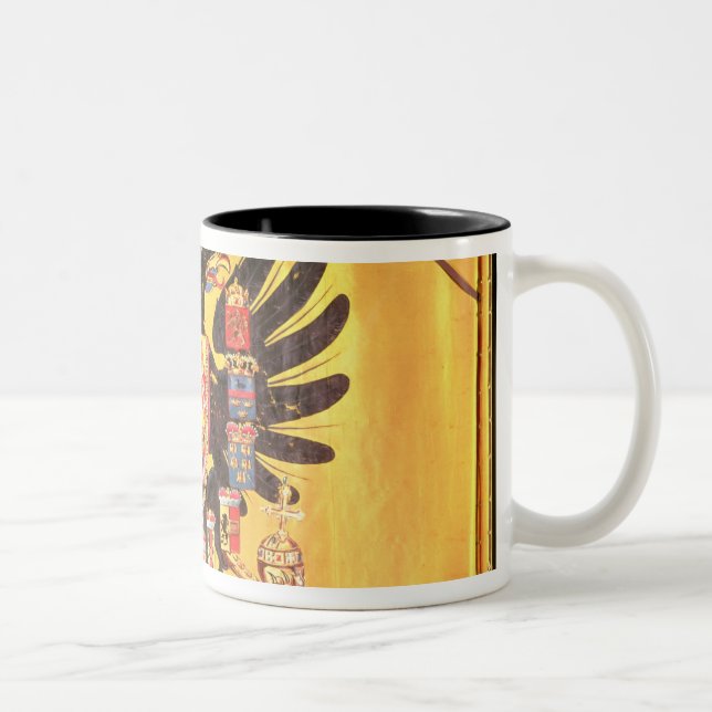 Taza Bicolor Bandera de la dinastía imperial de Habsburgo, (Derecha)