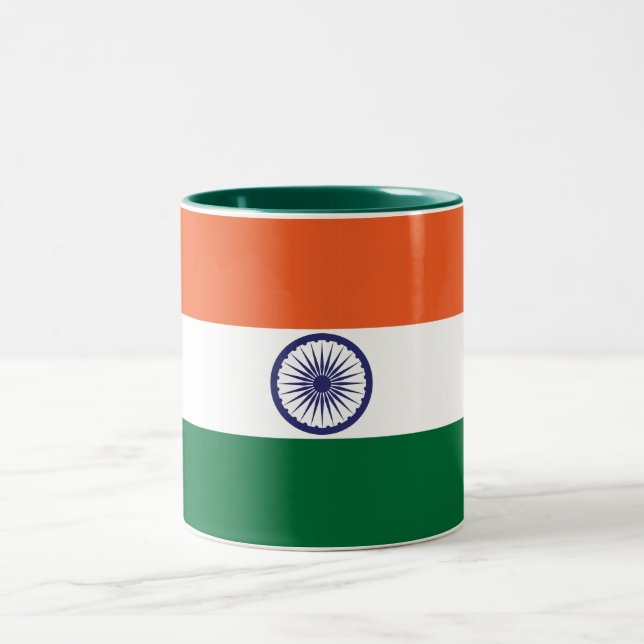 Taza Bicolor Bandera de la India (Centro)