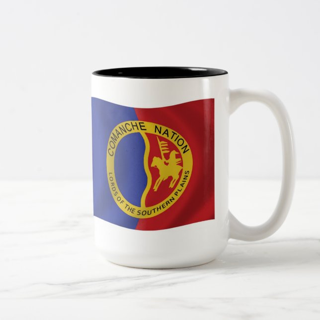 Taza Bicolor Bandera de la Nación Comanche Mug (Derecha)