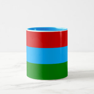 Taza Bicolor Bandera de la República de Carelia