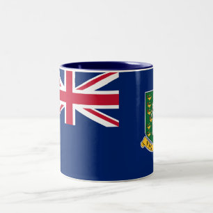 Taza Bicolor Bandera de las Islas Vírgenes Británicas