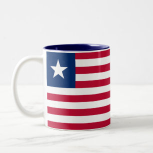 Taza Bicolor Bandera de Liberia