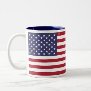 Taza Bicolor Bandera de los Estados Unidos