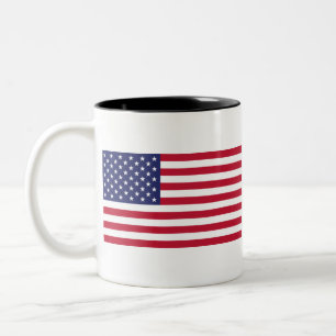 Taza Bicolor Bandera de los Estados Unidos de América