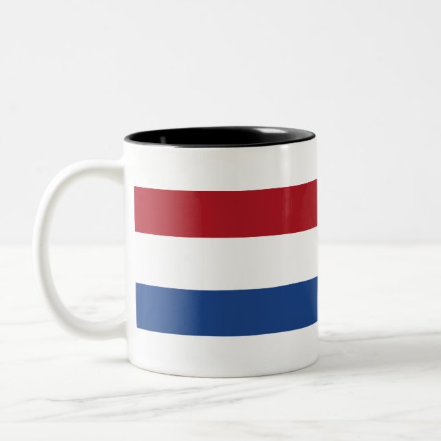 Taza Bicolor Bandera de los Países Bajos (Izquierda)