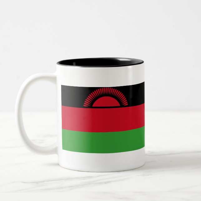 Taza Bicolor Bandera de Malawi (Izquierda)