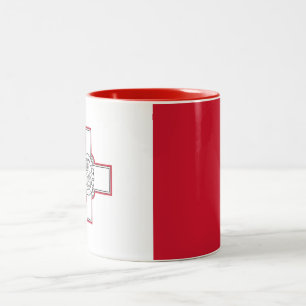 Taza Bicolor Bandera de Malta