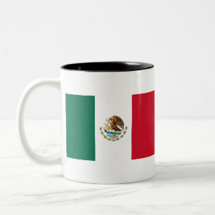 Taza Bicolor Bandera de México