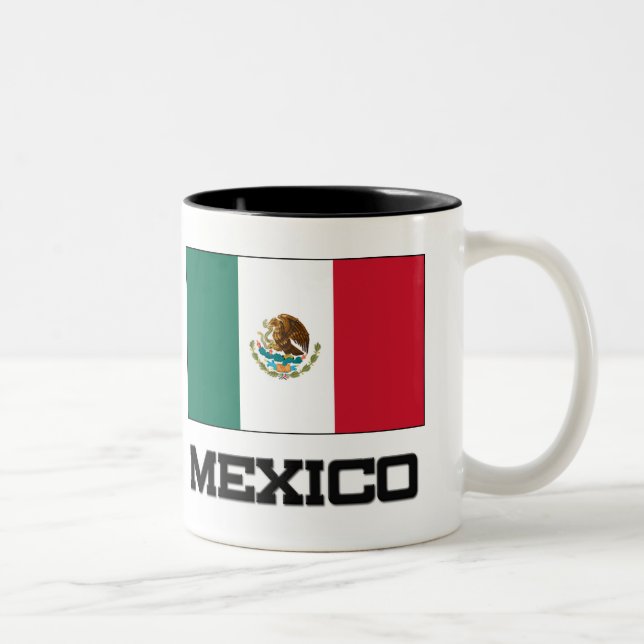 Taza Bicolor Bandera de México (Derecha)