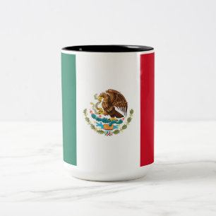 Taza Bicolor Bandera de México