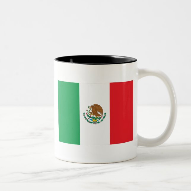 Taza Bicolor Bandera de México (Derecha)
