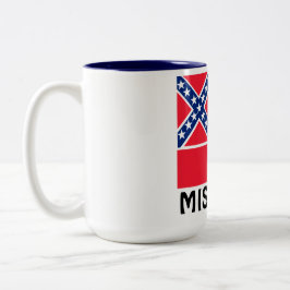 Taza Bicolor bandera de Mississippi