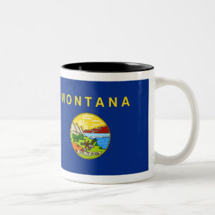 Taza Bicolor Bandera de Montana