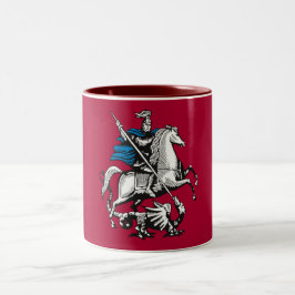 Taza Bicolor Bandera de Moscú (Capital de Rusia)