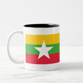 Taza Bicolor Bandera de Myanmar