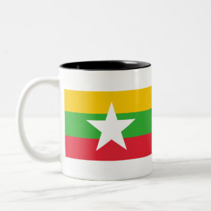 Taza Bicolor Bandera de Myanmar