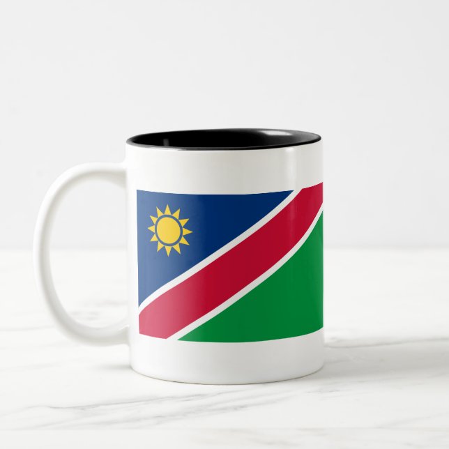 Taza Bicolor Bandera de Namibia (Izquierda)
