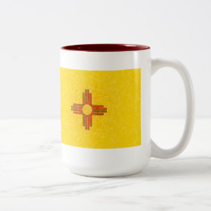 TAZA BICOLOR BANDERA DE NEW MÉXICO