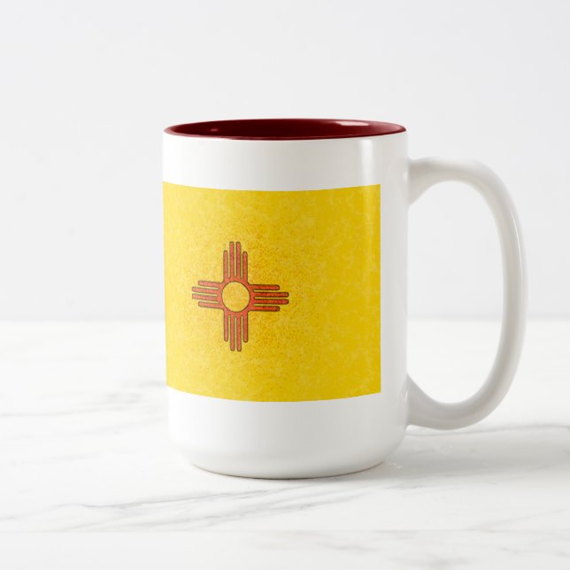 TAZA BICOLOR BANDERA DE NEW MÉXICO (Derecha)