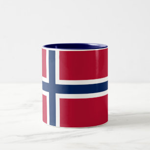 Taza Bicolor Bandera de Noruega