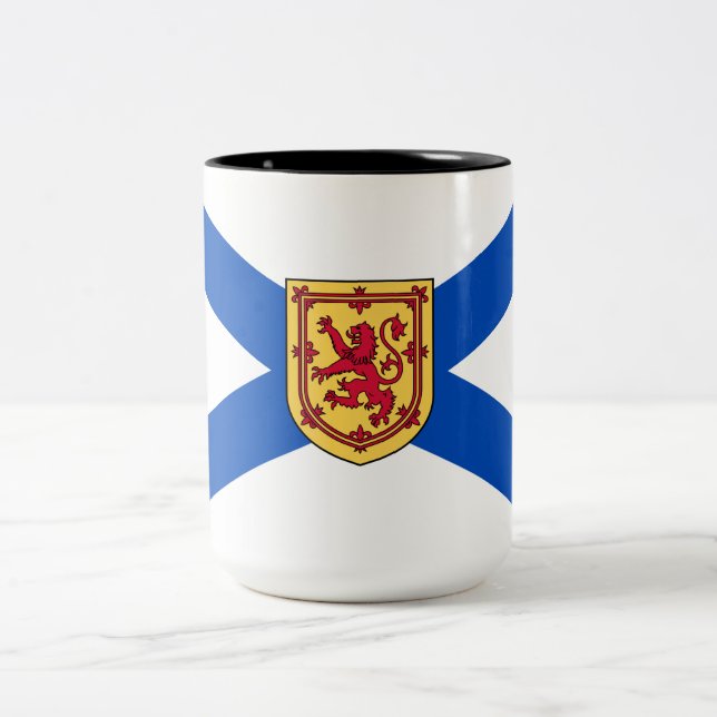 Taza Bicolor Bandera de Nueva Escocia (provincia canadiense) (Centro)