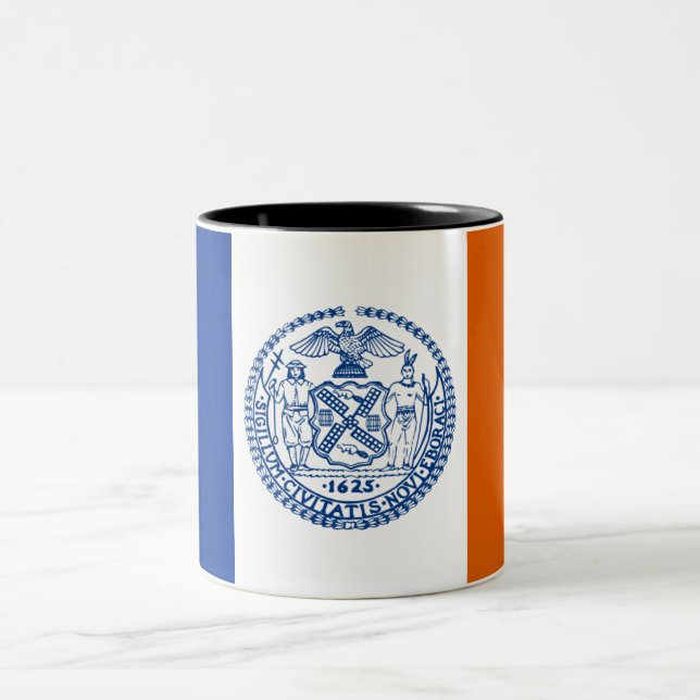 Taza Bicolor Bandera de Nueva York (Centro)