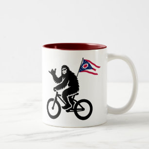 Taza Bicolor Bandera de Ohio para ciclismo de pie grande
