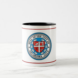 Taza Bicolor Bandera de Oklahoma