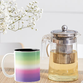 Taza Bicolor Bandera de Orgullo de degradado de género de géner