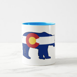 Taza Bicolor Bandera de oso de Colorado