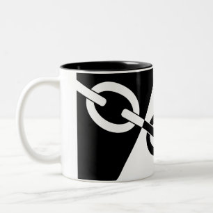 Taza Bicolor Bandera de País Negro