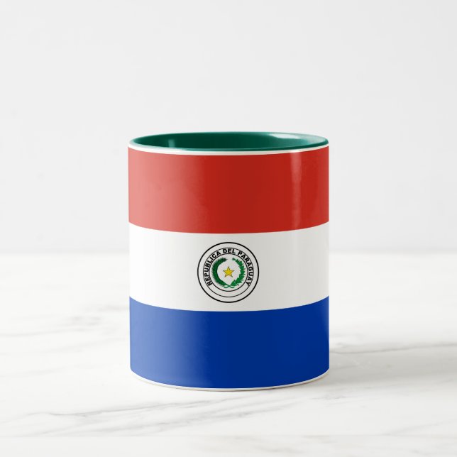 Taza Bicolor Bandera de Paraguay (Centro)