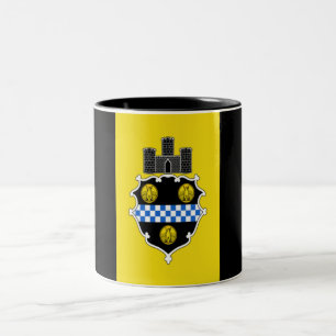 Taza Bicolor Bandera de Pittsburgh