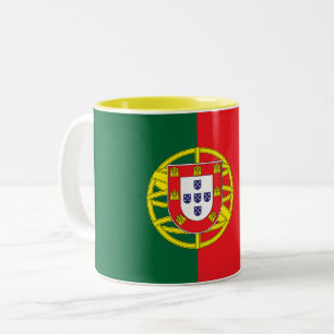 Taza Bicolor Bandera de Portugal