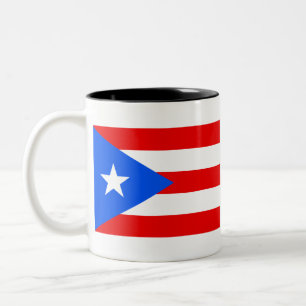 Taza Bicolor Bandera de Puerto Rico