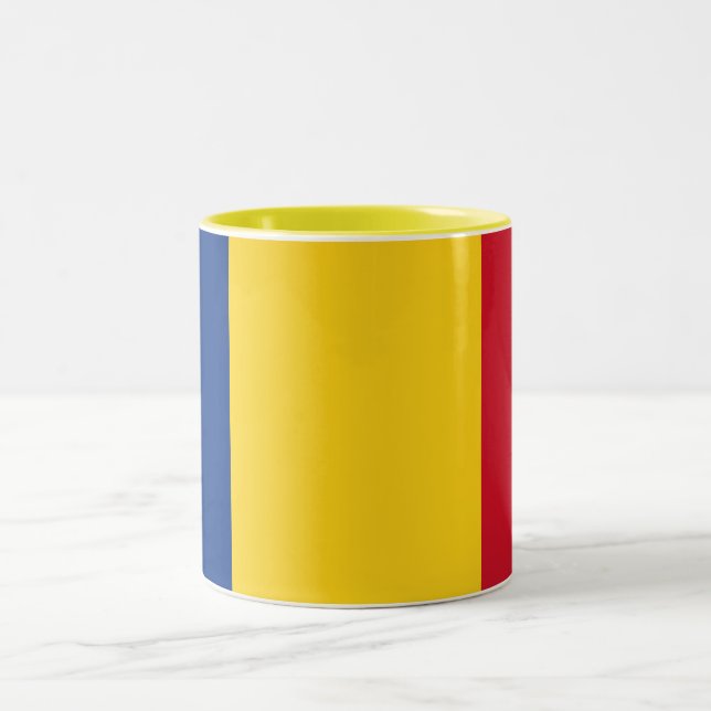 Taza Bicolor Bandera de Rumania (Centro)