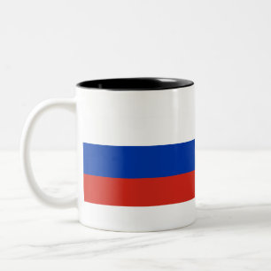 Taza Bicolor Bandera de Rusia