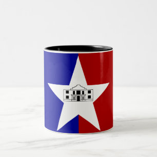 Taza Bicolor Bandera de San Antonio