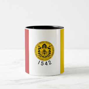 Taza Bicolor Bandera de San Diego