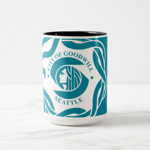 Taza Bicolor Bandera de Seattle (Washington)