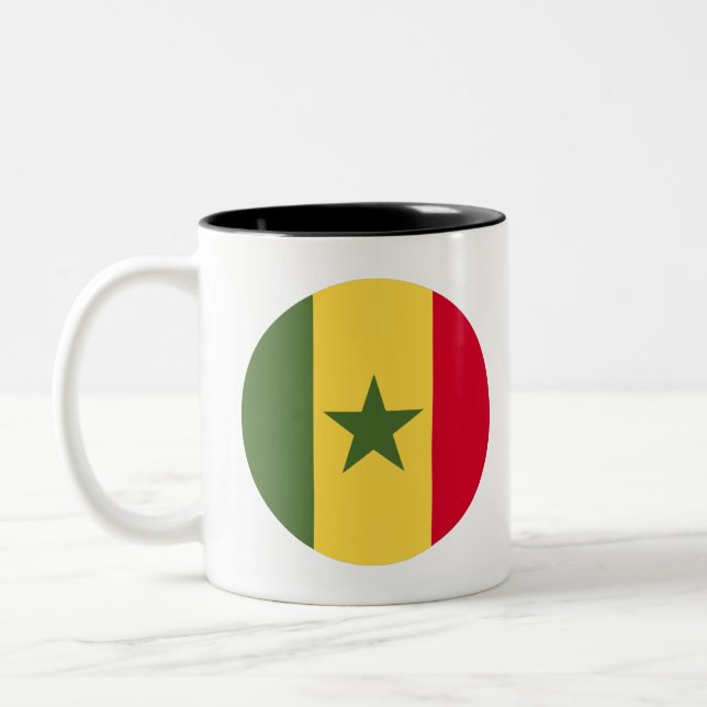 Taza Bicolor Bandera de Senegal (Izquierda)