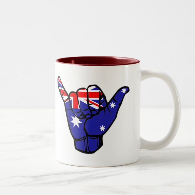 Taza Bicolor Bandera de Shaka Australia (Derecha)