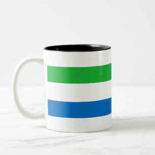 Taza Bicolor Bandera de Sierra Leona