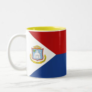 Taza Bicolor Bandera de Sint Maarten