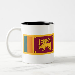 Taza Bicolor Bandera de Sri Lanka