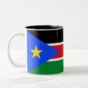 Taza Bicolor Bandera de Sudán del Sur