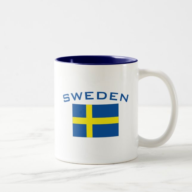 Taza Bicolor Bandera de Suecia (Derecha)